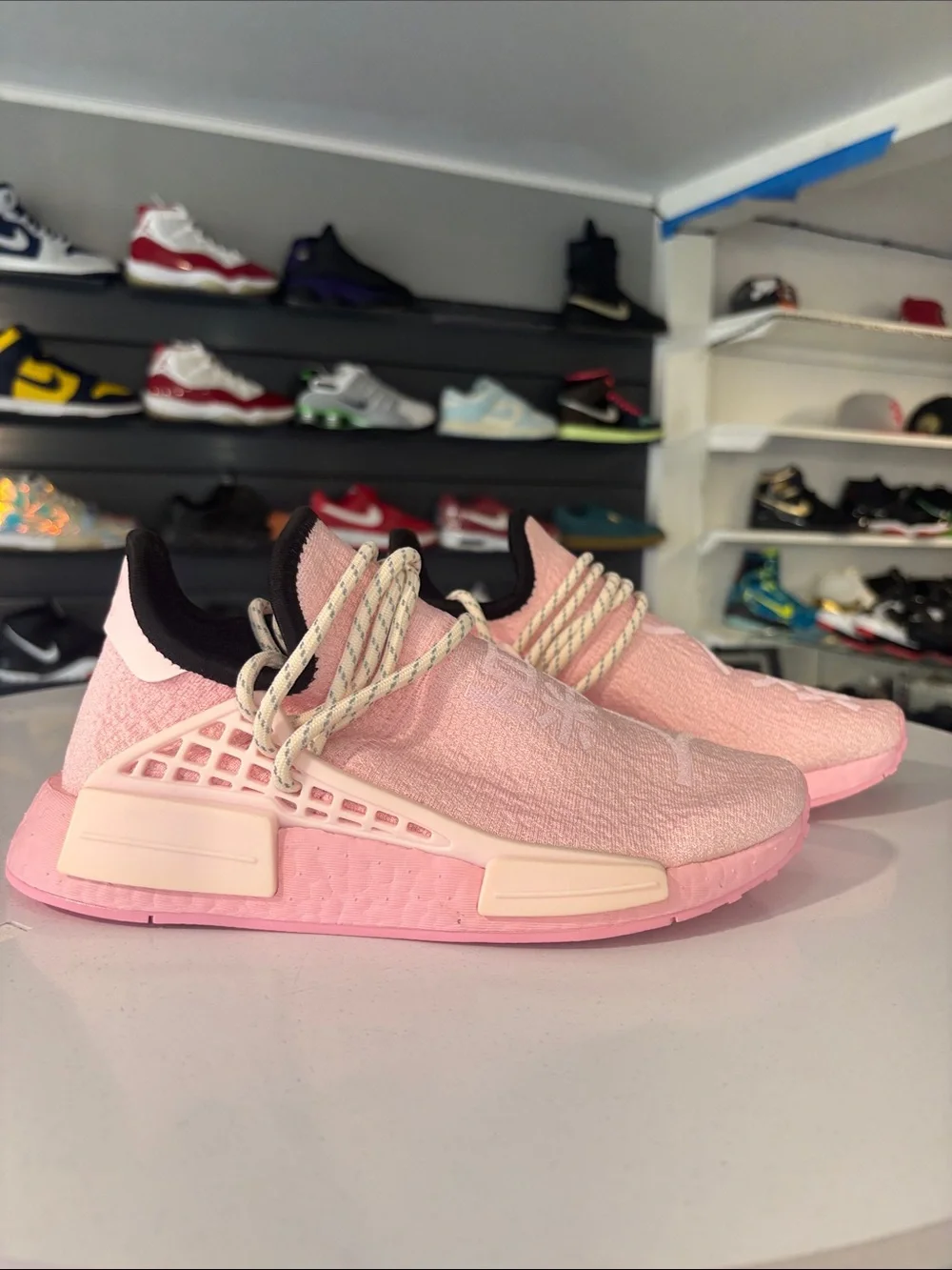 Pharrell X Addidas NMD Human Race ’ Pink’ BG Size 4.5